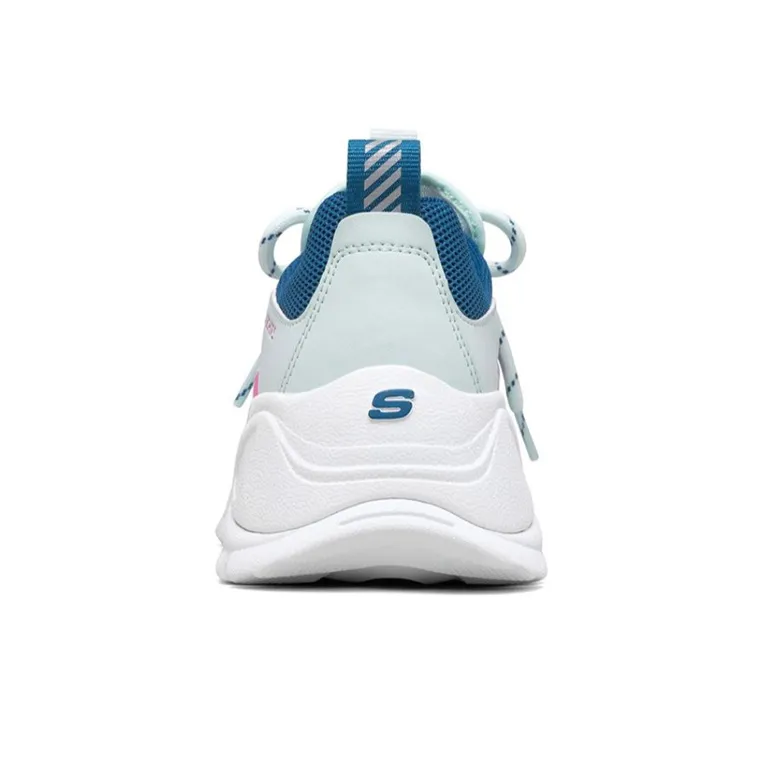 Skechers Kozmiks Cushioned Slip Resistant Breathable Low Top Chunky Sneakers Women's Pink Blue-3
