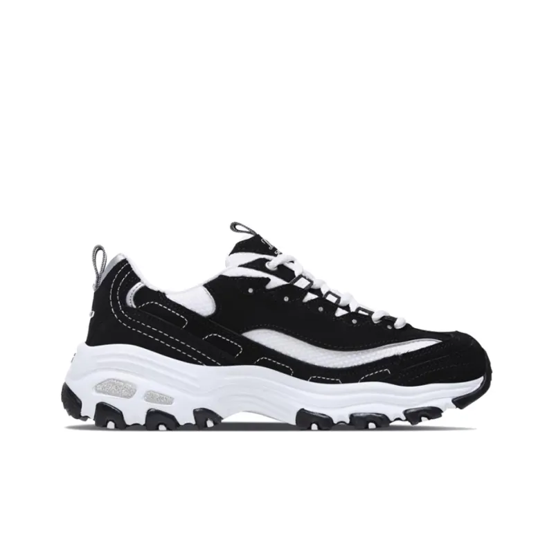 Skechers D'Lites Gs Black/ White Women's-1