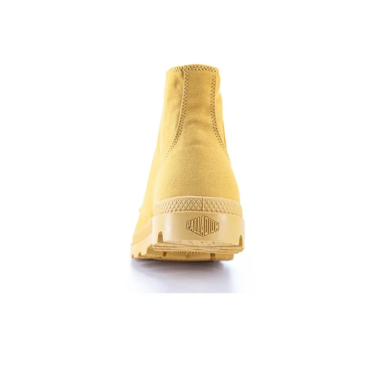 Palladium Mono Chrome Slip Resistant, Abrasion Resistant, Breathable High Top Canvas Shoes Unisex Yellow-2