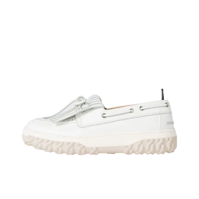 THOM BROWNE· Flat Shoes Women's White Brown-0