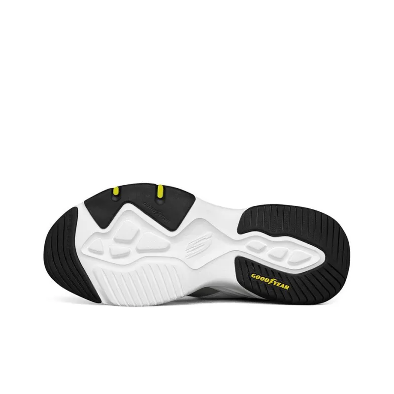 Skechers D Lites 4.0 Low Dad Shoes White/Black/Grey-4