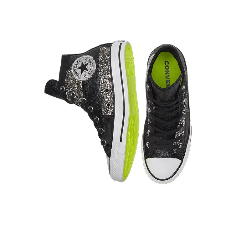 Converse Women's Chuck Taylor All Star High 'Black Glitter' Women's-5