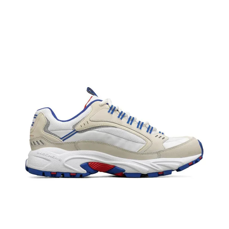 Skechers Stamina Low Running Shoes White/Red/Yellow-1