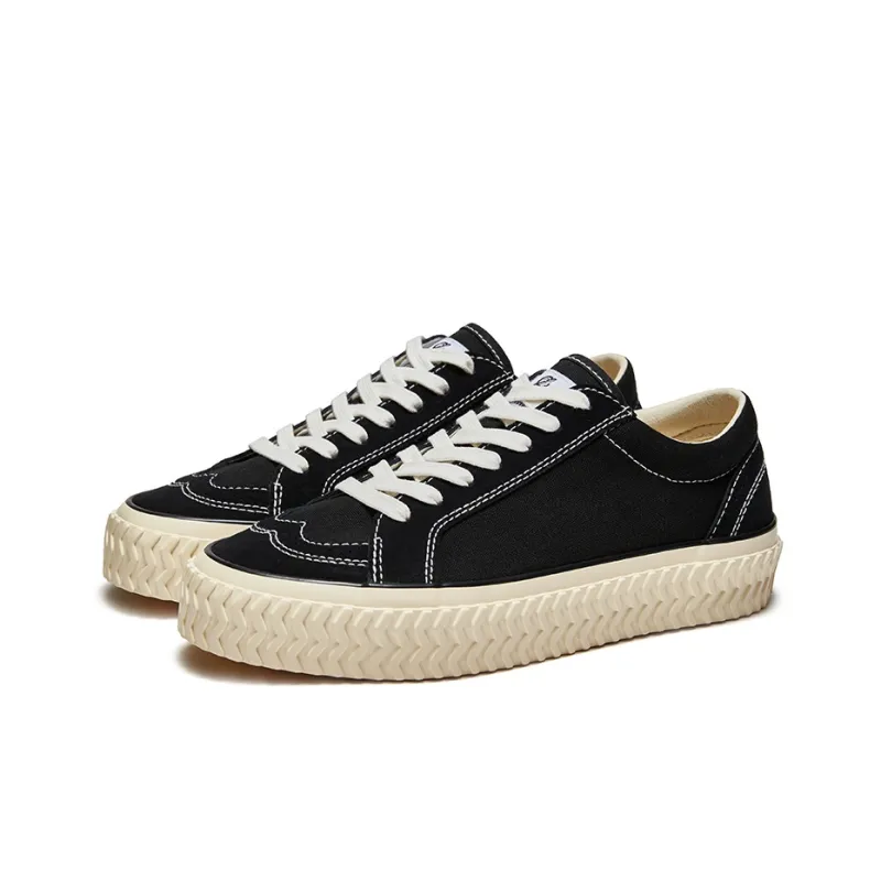 Excelsior Canvas Shoes Unisex Low Top Black-1