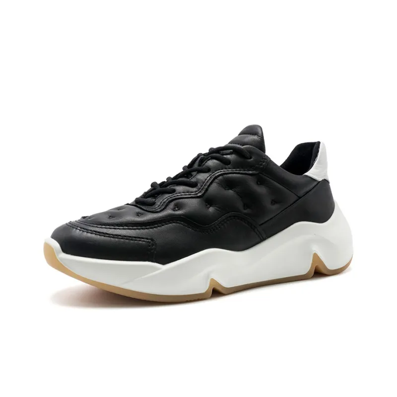 Ecco Tide Fun Low-Top Chunky Sneakers Women's Black-1