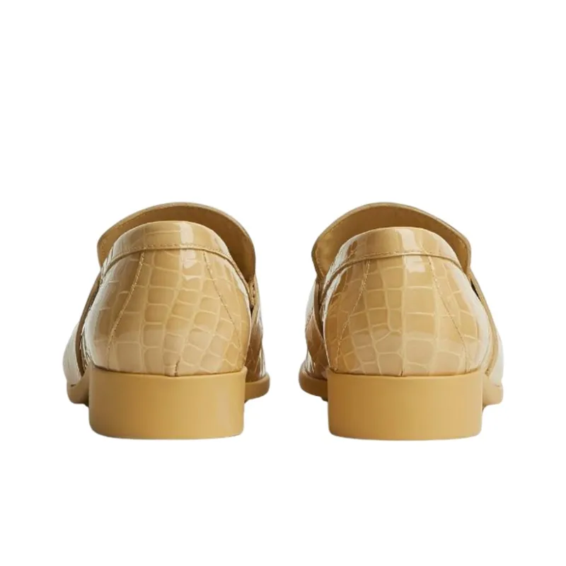 Bottega Veneta Monsieur Loafers Casual Shoes Women's Nut Candy Color-3