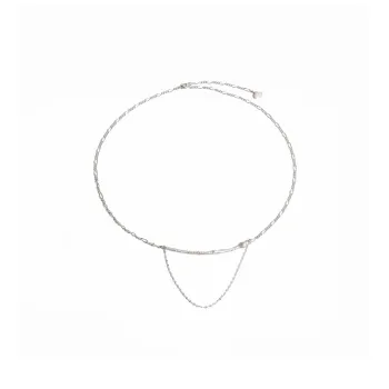 M.Wong 925 Sterling Silver Twisted Necklace Chain Unisex