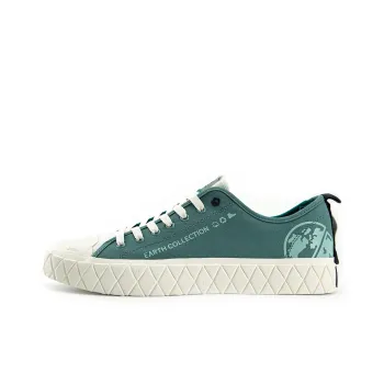 Palladium Palla Ace Org Metro Anti-Slip Wear-Resistant Breathable Lightweight Low-Top Canvas Shoes Unisex Harbor Blue