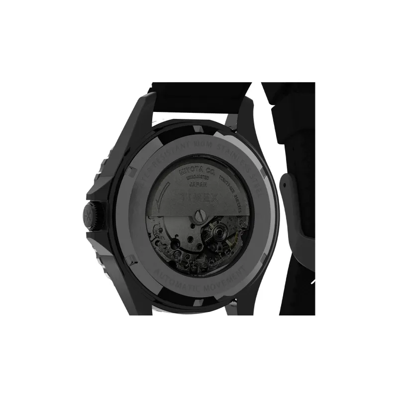 TIMEX ATLANTIS Collection Wrist Watch Automatic Mechanical Movement Fabric Strap 41 Black Dial Men's Watches TW2U99900-3