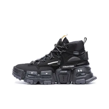 STARTER Non-slip Lightweight High-Top Chunky Sneakers Unisex Black