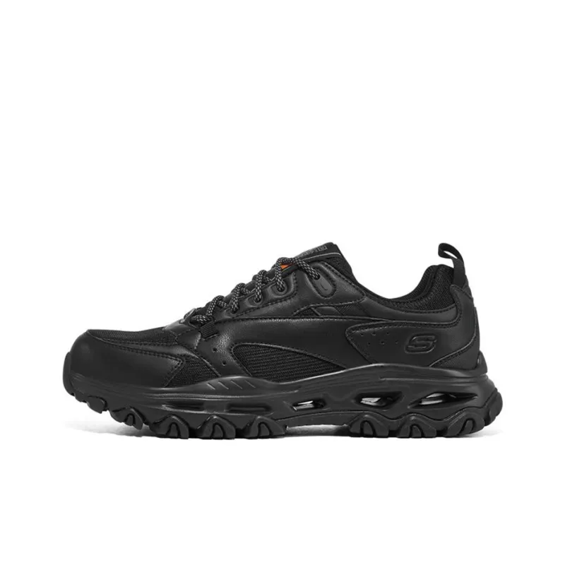 Skechers Catapult Cushioned Anti Slip And Wear Resistant Lightweight Low Top Chunky Sneakers Men's All Black-0