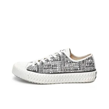 Excelsior Canvas Shoes Unisex Low Top Steam White