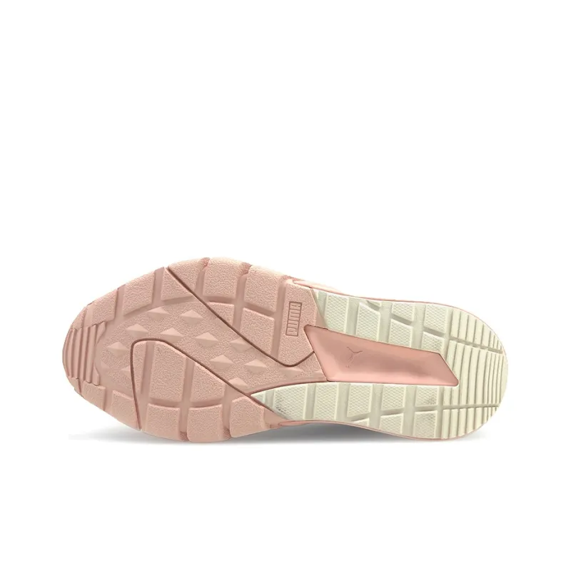 PUMA Hedra Mono Cushioning, Slip Resistant, And Abrasion Resistant Low Top Chunky Sneakers Women's Pink-3