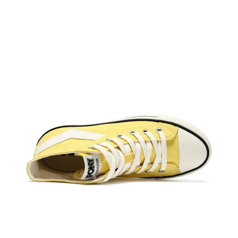 Pony Canvas Shoes Men High Top Yellow-3
