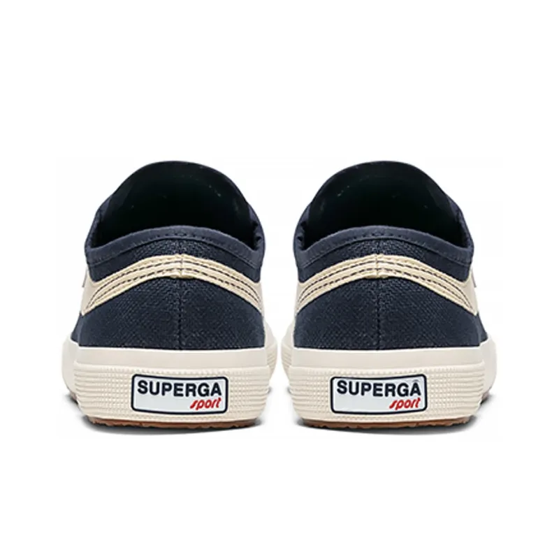 SUPERGA Canvas Shoes Unisex Low-Top Navy Blue-3