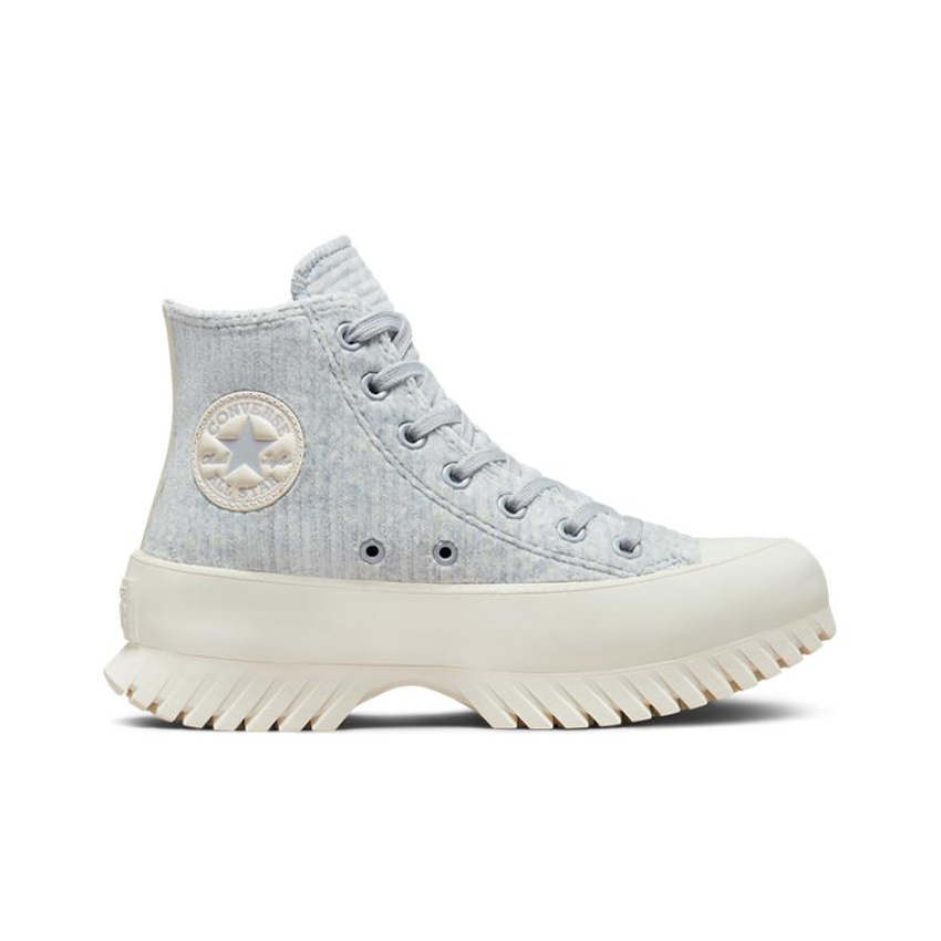 Converse Chuck Taylor All Star Lugged 2.0 High Striped Knit Gravel POIZON