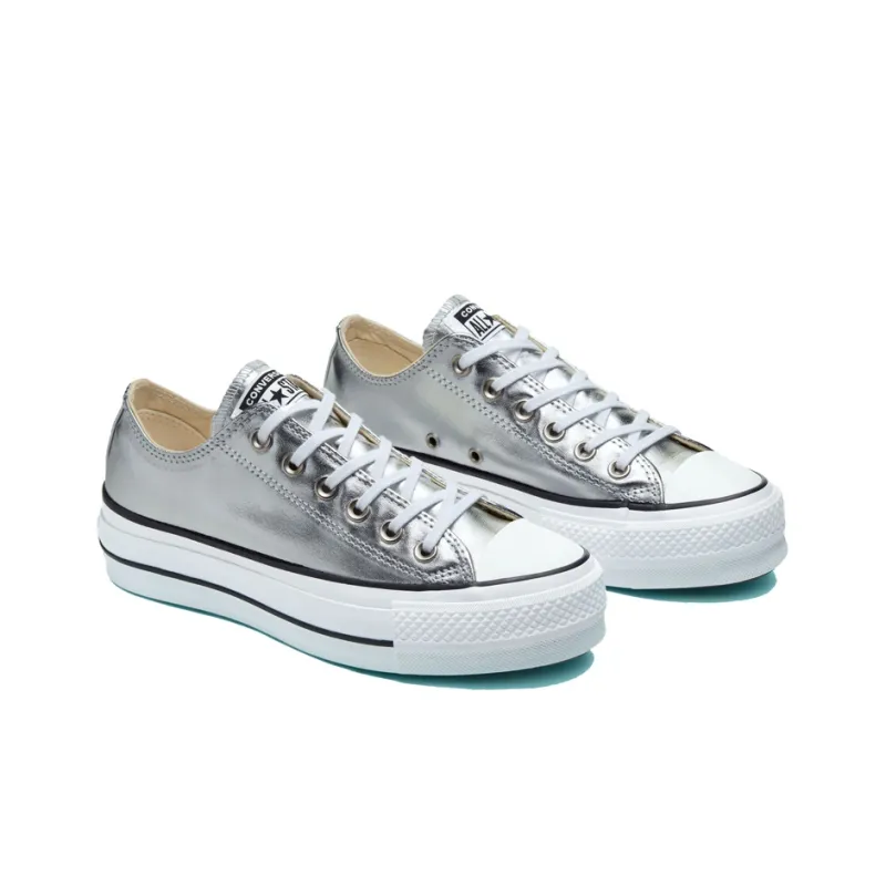 Chuck Taylor All Star Women's Converse Lift Ox 'Silver' Women's-2