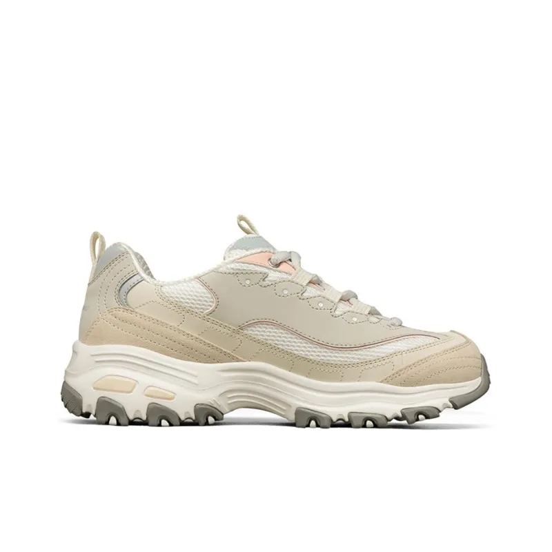 Skechers DLITES Chunky Sneakers Women's Low Top Natural-1