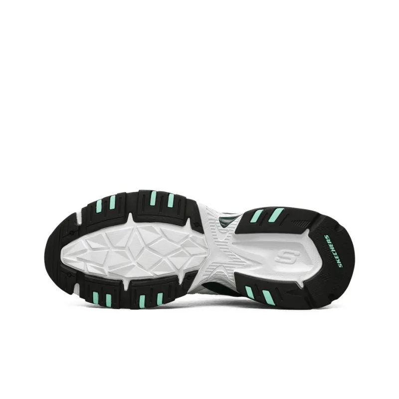 Skechers Stamina V2 Chunky Sneakers Men Low Top White/Turquoise-5
