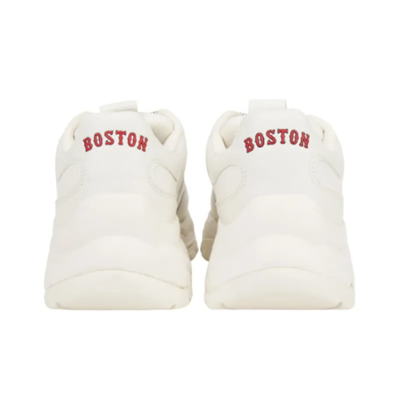 MLB Big Ball Chunky Anti Slip And Wear Resistant Lightweight Low Top Chunky Sneakers Unisex White Red-4