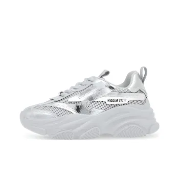 STEVE MADDEN Chunky Sneakers Women's Low-Top Silver