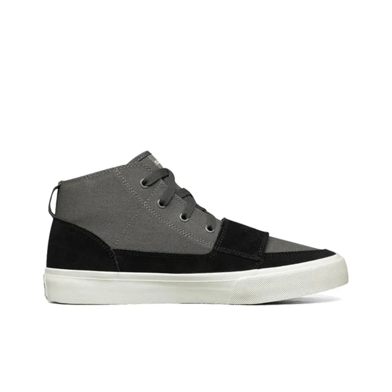 Skechers Slip Resistant, Abrasion Resistant, Breathable Mid Top Canvas Shoes Men's Charcoal-1