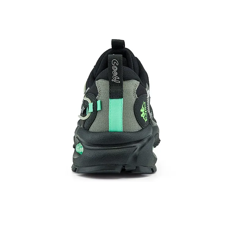 Kappa Player Zhao Diyu Collaboration Cushioning Anti-Slip And Wear-Resistant Low-Top Chunky Sneakers Unisex Black Green-5