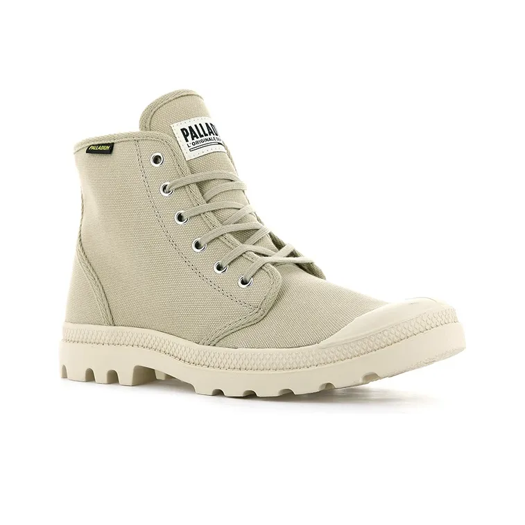 Palladium Pampa Hi Originale Anti Slip Wear Resistant High Top Canvas Shoes Unisex Light Green-2