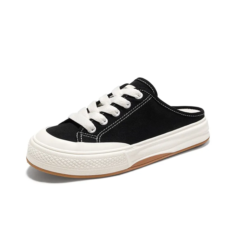 Feiyue Low-Top Canvas Shoes Women's Black-1