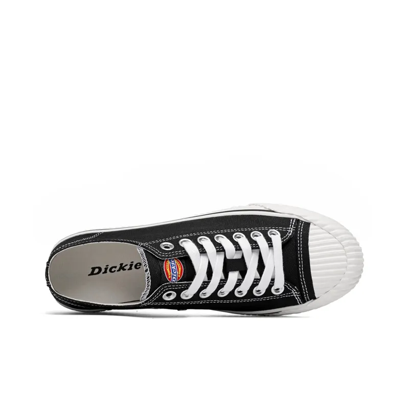 Dickies Canvas Shoes Unisex Low Top Black/White-2