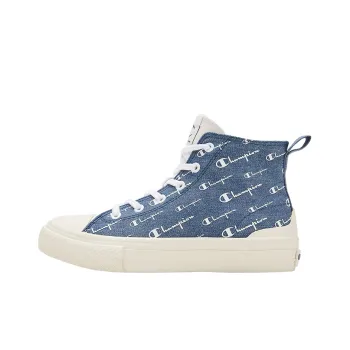 Champion Campus Canvas Shoes Unisex High Top Blue
