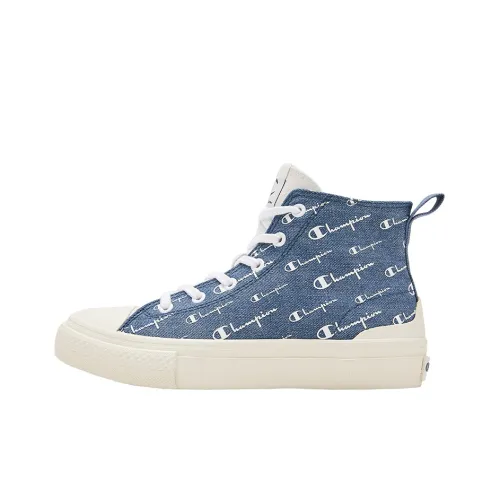 Champion Campus Canvas Shoes Unisex High-Top Blue