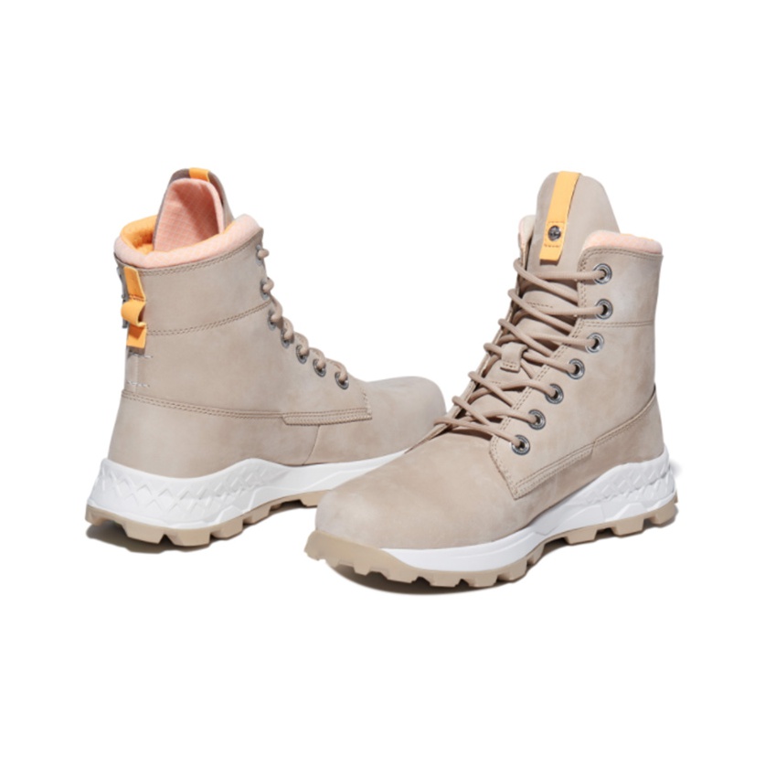 Timberland BROOKLYN Collection Outdoor Boots Men Beige POIZON