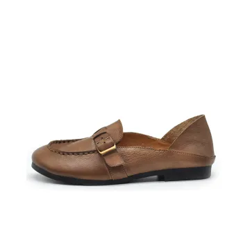 ARTMU Women's Casual Shoes Women's Low Top Coffee/Camel