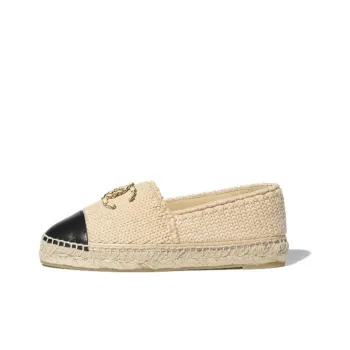 CHANEL Casual Single Shoes Women's Beige