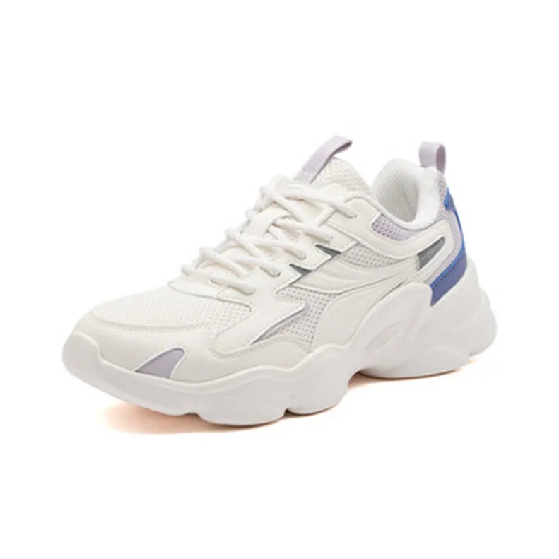 361° Low Top Chunky Sneakers Women's White Blue-1