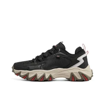 Skechers Wildfire Shoes Cushioning Water Resistant Coverage Slip Resistant Support Low Top Chunky Sneakers Men's Black