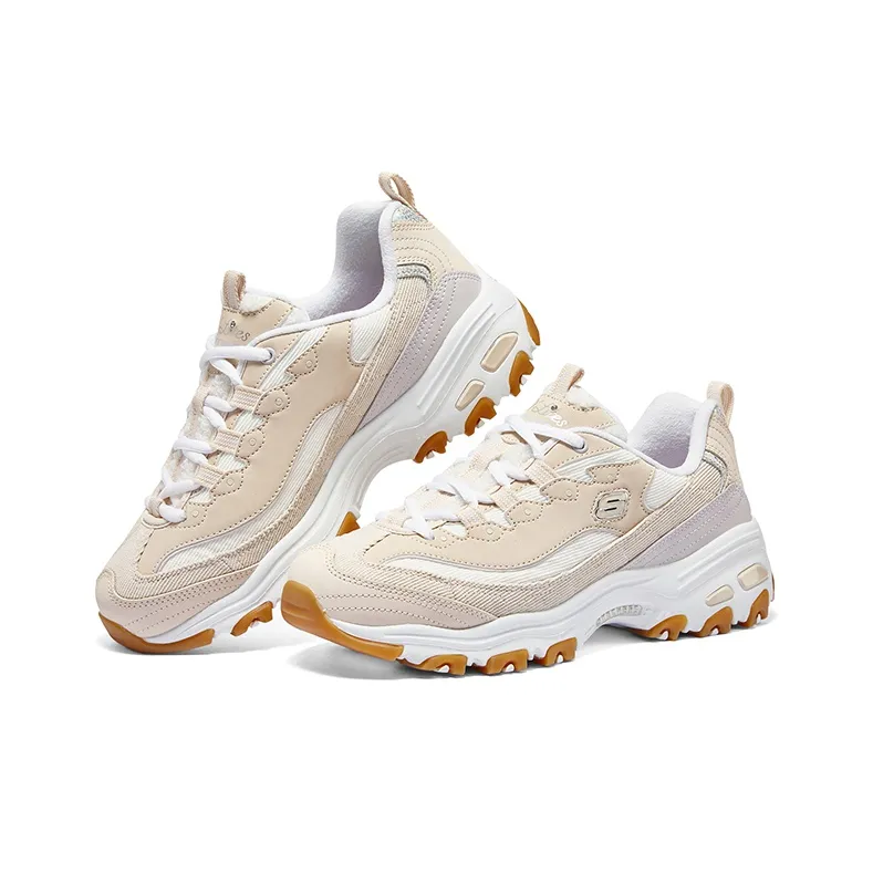 Skechers Dlites 1.0 'White Beige' Women's-3