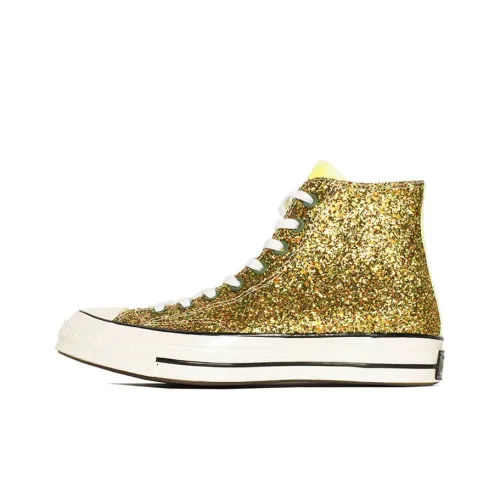 Converse Chuck Taylor All Star 70 Hi JW Anderson Glitter Gold Silver