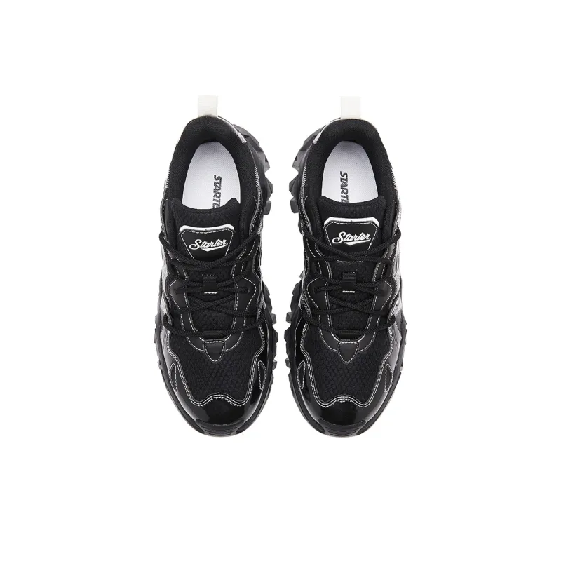 STARTER Wear resistant And Lightweight Low Top Chunky Sneakers Women's Black-3