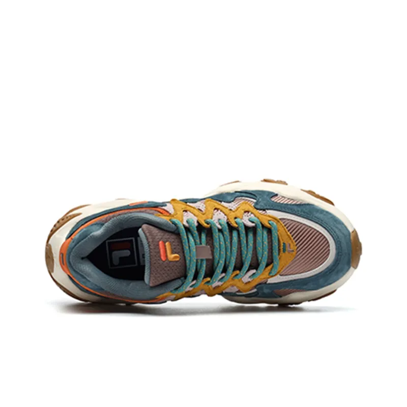 FILA FUSION STARFISH Cushioning Anti Slip And Wear Resistant Low Top Chunky Sneakers Women's Brown Gray-2