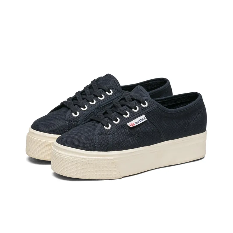 SUPERGA Low Top Canvas Shoes Unisex Blue-2