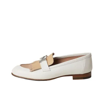 HERMES Royal Loafers Women's White
