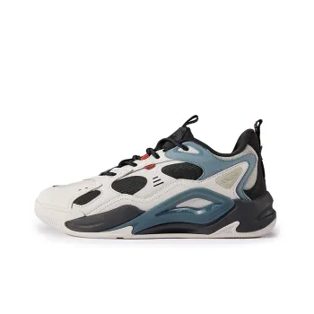 XTEP Liekong 2.0 Chunky Sneakers Men Low Top Dove Gray/Black/Deep Mud Gray