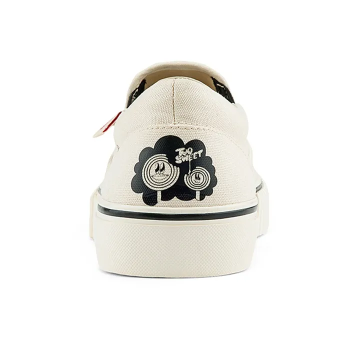 Kappa Capa Player Artist Collaboration Wear resistant And Lightweight Low Top Canvas Shoes Unisex White-5