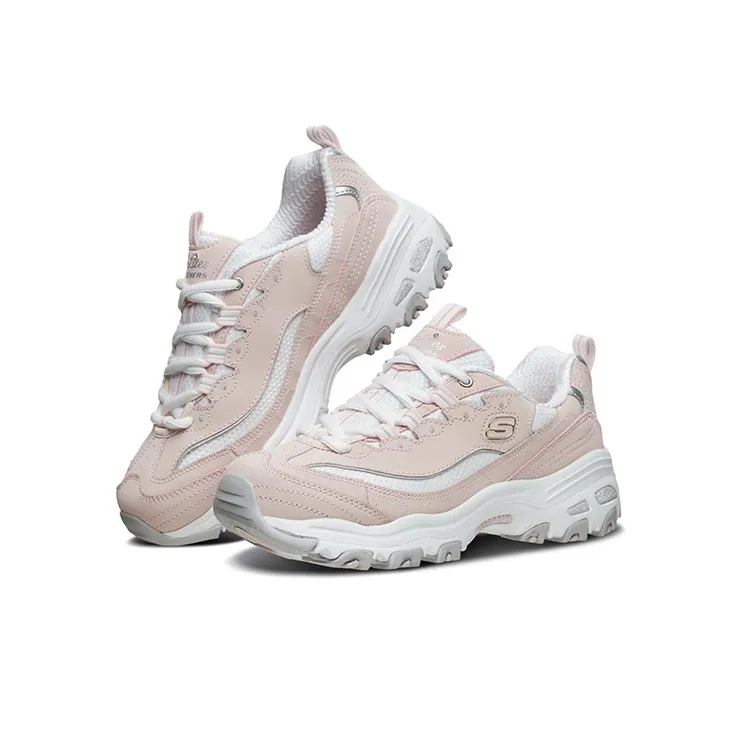 Skechers D'lites Fashion Sneakers Pink/White Women's-2