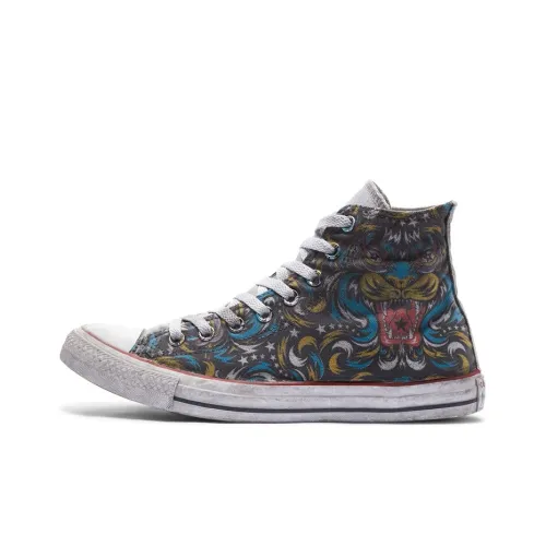 Converse Chuck Taylor All Star Canvas Shoes Unisex High-Top Gray/Blue