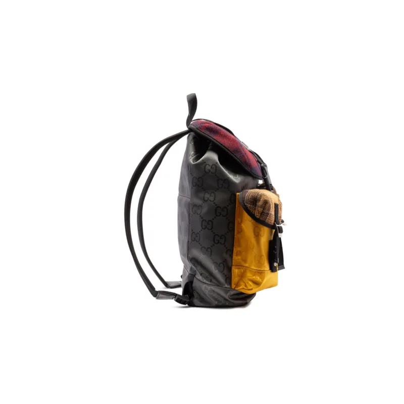 GUCCI Nylon Backpack Regular Men's Red/Yellow-2
