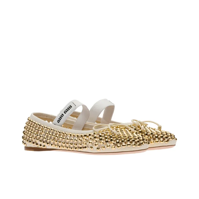 MIU MIU Casual Single Shoes Women's Yellow-2