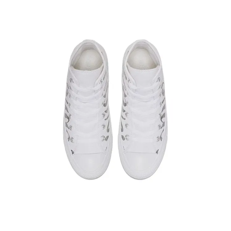 Converse Chuck Taylor All Star Iridescent Star High Top White Women's-2